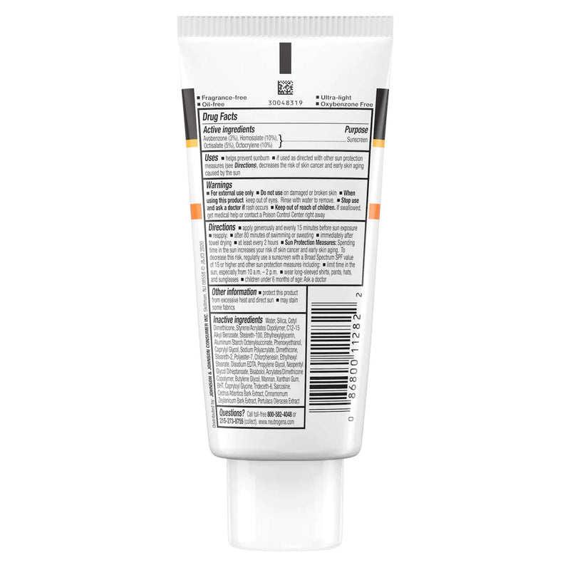 Sunscreen Neutrogena Clear Face SPF 50 Lotion 3 oz. Tube | SurgiMac Dental Supply