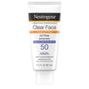 Sunscreen Neutrogena Clear Face SPF 50 Lotion 3 oz. Tube
