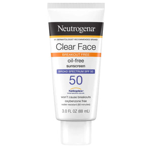 Sunscreen Neutrogena Clear Face SPF 50 Lotion 3 oz. Tube | SurgiMac Dental Supply