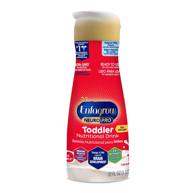 Mead Johnson | Pediatric Oral Supplement Enfagrow NeuroPro Toddler Bottle Liquid Milk-Based | 177509