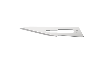 #11 Sterile Carbon Steel Surgical Scalpel Blade | MacCut by SurgiMac | Box of 100