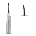 SurgiMac #4mm Curved Elevator, Black (TiN) Tips, Non-Serrated, Surgical Instruments, Stainless Steel, Air Series, 1/Pk | SurgiMac Dental Supply