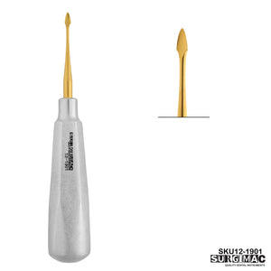 SurgiMac Spade Elevator, Gold Tips, Stainless Steel, Air Series, 1/Pk