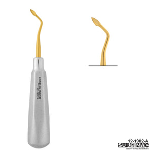 SurgiMac Spade Elevator, Right, Gold Tips, Stainless Steel, Air Series, 1/Pk