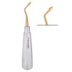 SurgiMac Spade Elevators, Left, Right & Straight (Set), Gold (TiN) Tips, Stainless Steel, Air Series, 3/Pk