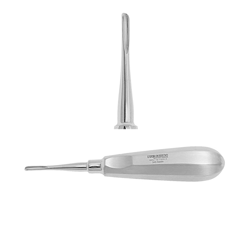 SurgiMac #34S Seldin Elevators, Straight, Stainless Steel, Eco Series, 1/Pk