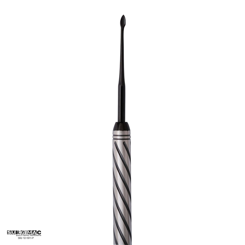 SurgiMac Bernard Periotome Root Elevator Straight, Black(TiN) Tips, Stainless Steel, Pro Series, 1/Pk | SurgiMac Dental Supply