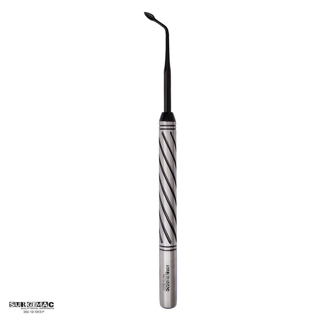 SurgiMac Bernard Periotome Root Elevator Right, Black(TiN) Tips, Stainless Steel, Pro Series, 1/Pk | SurgiMac Dental Supply