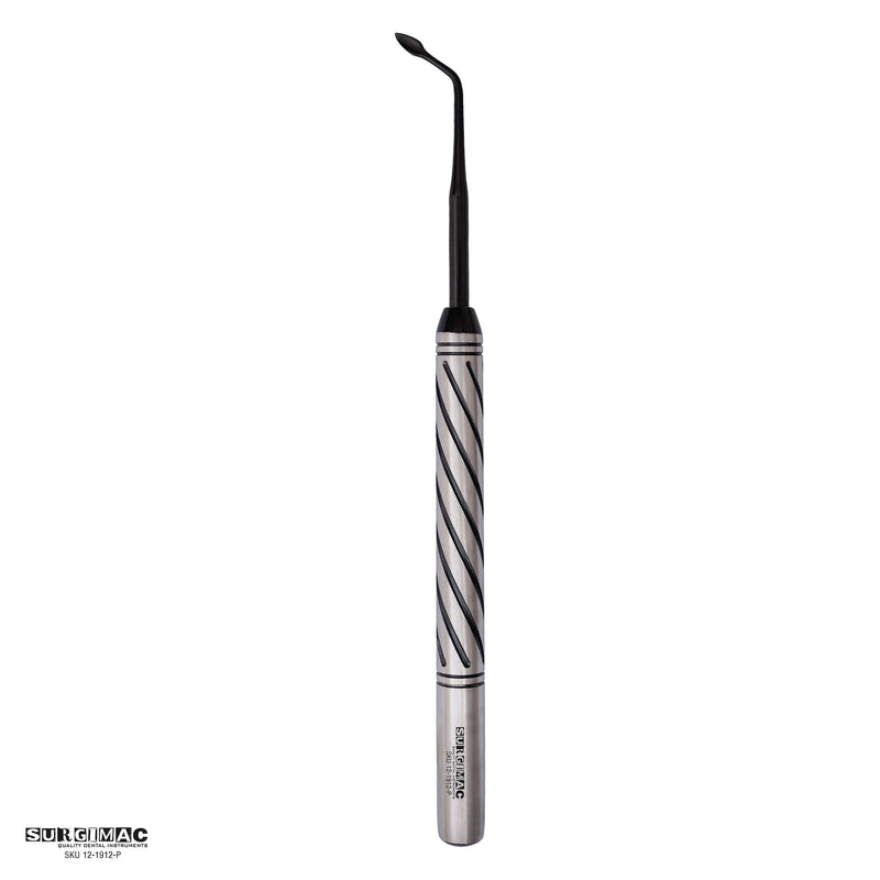 SurgiMac Bernard Periotome Root Elevator Right, Black(TiN) Tips, Stainless Steel, Pro Series, 1/Pk | SurgiMac Dental Supply