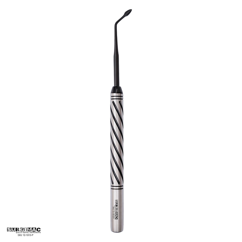 SurgiMac Bernard Periotome Root Elevator Left, Black(TiN) Tips, Stainless Steel, Pro Series, 1/Pk | SurgiMac Dental Supply