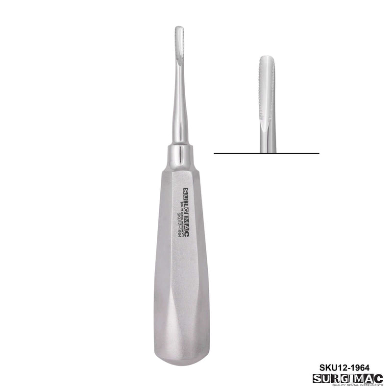 Luxating Elevator 4mm, Straight, Serrated Tips, Stainless Steel, Air Series, 1/Pk RE-1964
