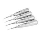 SurgiMac Root Elevators, Serrated Tips, Set of 4, Stainless Steel, Air Series, 1/Pk