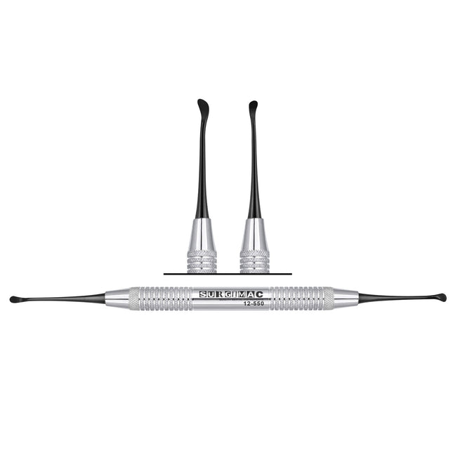 SurgiMac VISTA Tunnelling Knife #1, Black (TiN)Tips, Double-Ended, Stainless Steel, Air Series, 1/Pk