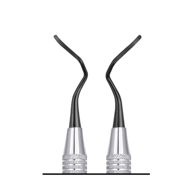 SurgiMac VISTA Tunnelling Knife #4, Black (TiN)Tips, Double-Ended, Stainless Steel, Air Series, 1/Pk