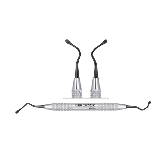 SurgiMac VISTA Tunnelling Knife #5, Black (TiN)Tips, Double-Ended, Stainless Steel, Air Series, 1/Pk