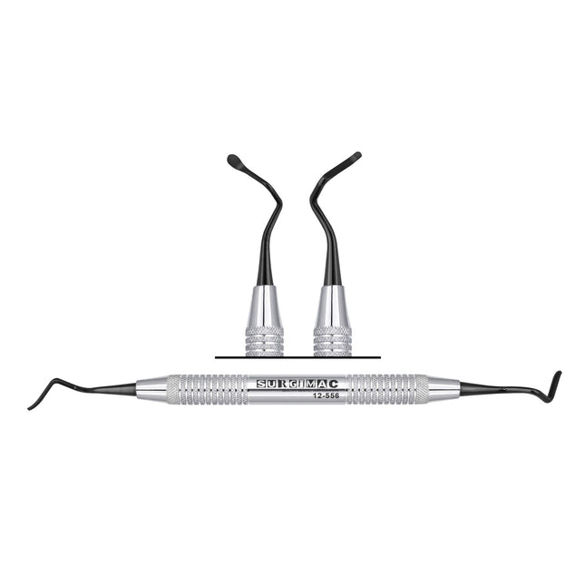 SurgiMac VISTA Tunnelling Knife #3, Black (TiN)Tips, Double-Ended, Stainless Steel, Air Series, 1/Pk