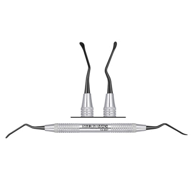 SurgiMac VISTA Tunnelling Knife #2, Black (TiN)Tips, Double-Ended, Stainless Steel, Air Series, 1/Pk