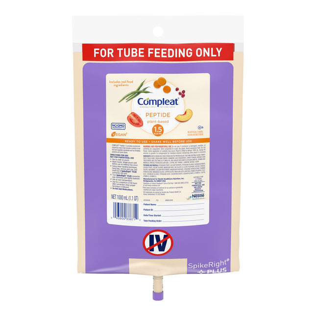 Nestle | Pediatric Tube Feeding Formula Compleat Pediatric Peptide 1.5 CS/6 | 00043900670386