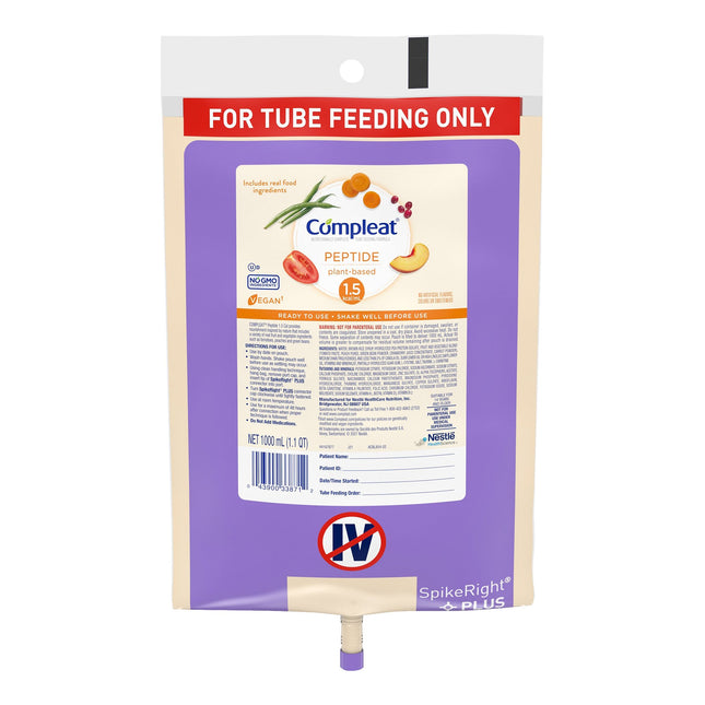 Nestle | Tube Feeding Formula Compleat Peptide 1.5 Unflavored Liquid | 00043900617152-1