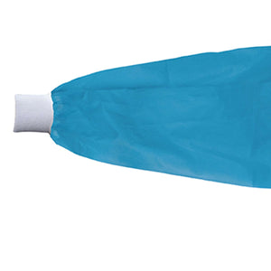 Lab Coat McKesson Blue Small / Medium Knee Length Spunbond Polypropylene Disposable | SurgiMac Dental Supply