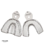 SurgiMac Impression trays, Regular Perforated Full-Arch, Stainless Steel, Eco Series, 10/Pk | SurgiMac Dental Supply