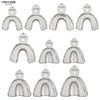 SurgiMac Impression trays, Regular Perforated Full-Arch, Stainless Steel, Eco Series, 10/Pk