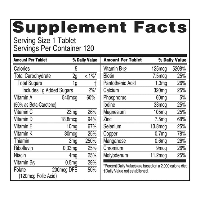 Nestle | Vitamin And Mineral Supplement Optisource Chewable Tablet CS/12 | 00043900508269