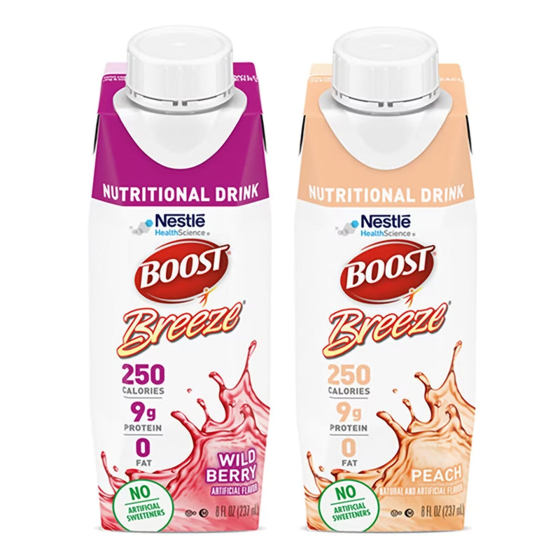 Oral Supplement Boost Breeze Orange / Wildberry Flavor Liquid 8 oz. Reclosable Carton 00043900402161