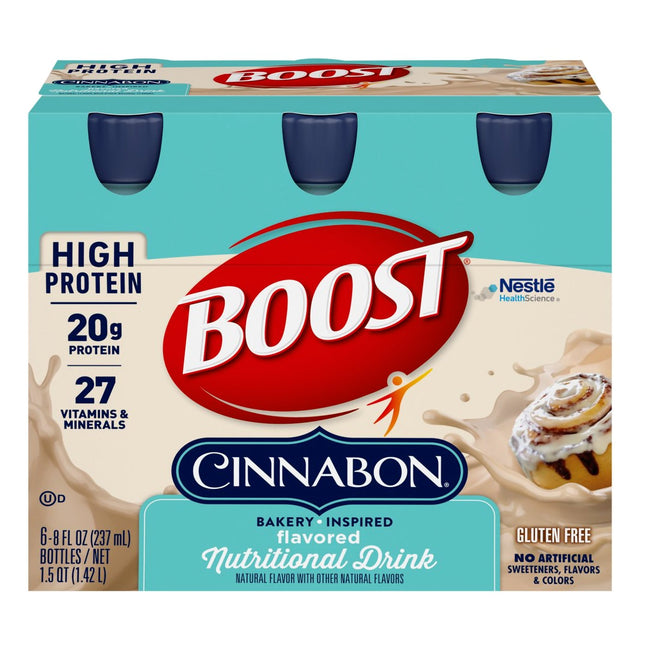 Nestle | Oral Supplement Boost High Protein Cinnabon Flavor Liquid CS/24 | 00041679530641