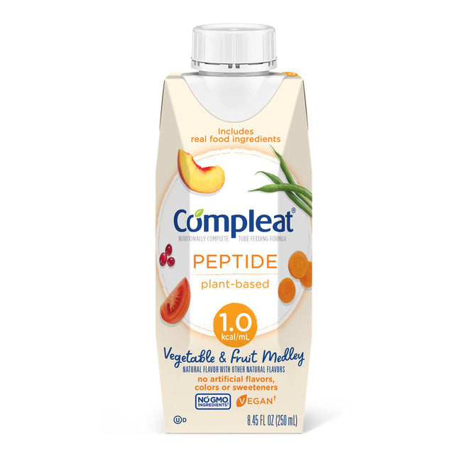 Nestle | Tube Feeding Formula Compleat Peptide 1.0 Vegetable / Fruit Medley Flavor Liquid | 00043900836065-1