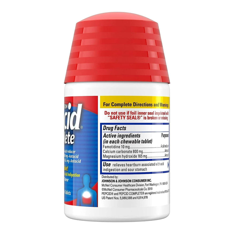Antacid Pepcid Complete 800 mg - 165 mg - 10 mg Strength Chewable Tablet 71683729125