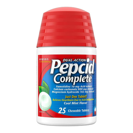 Antacid Pepcid Complete 800 mg - 165 mg - 10 mg Strength Chewable Tablet