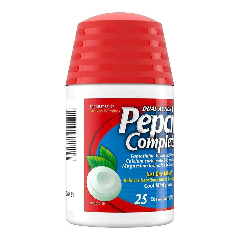 Antacid Pepcid Complete 800 mg - 165 mg - 10 mg Strength Chewable Tablet 71683729125