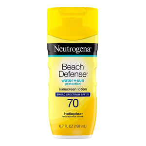 Sunscreen Neutrogena Beach Defense SPF 70 Lotion 6.7 oz. Bottle | SurgiMac Dental Supply