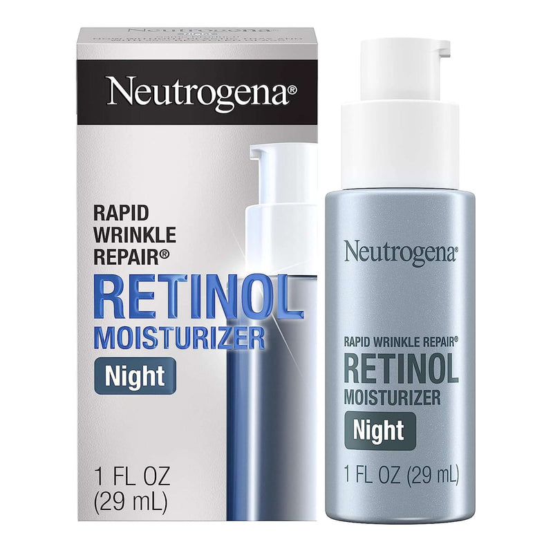 SurgiMac Facial Moisturizer Neutrogena Rapid Wrinkle Repair Night 1 oz. Pump Bottle Unscented Lotion | SurgiMac Dental Supply