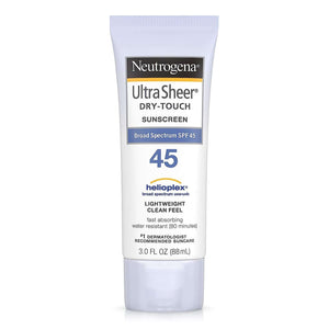 Sunscreen NeutrogenaUltra Sheer Dry Touch SPF 45 Lotion 3 oz. Tube | SurgiMac Dental Supply