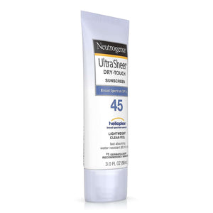 Sunscreen NeutrogenaUltra Sheer Dry Touch SPF 45 Lotion 3 oz. Tube | SurgiMac Dental Supply