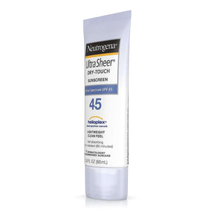 Sunscreen NeutrogenaUltra Sheer Dry Touch SPF 45 Lotion 3 oz. Tube | SurgiMac Dental Supply