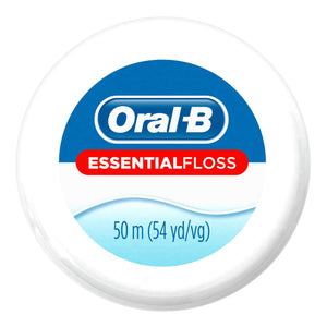 Dental Floss Oral-B Essential Floss Cavity Defense Waxed 54 Yard Unflavored 00041082576