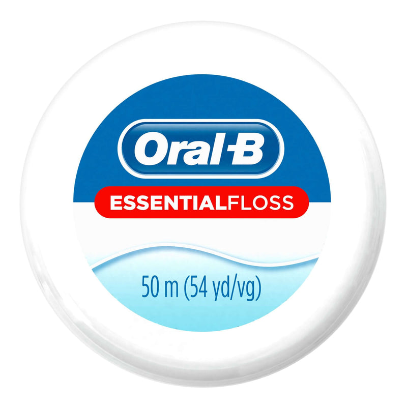 Dental Floss Oral-B Essential Floss Cavity Defense Waxed 54 Yard Unflavored 00041082576