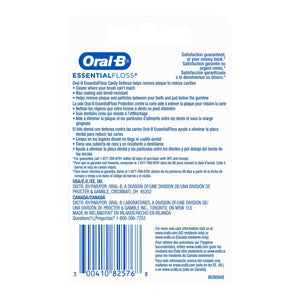 Dental Floss Oral-B Essential Floss Cavity Defense Waxed 54 Yard Unflavored 00041082576