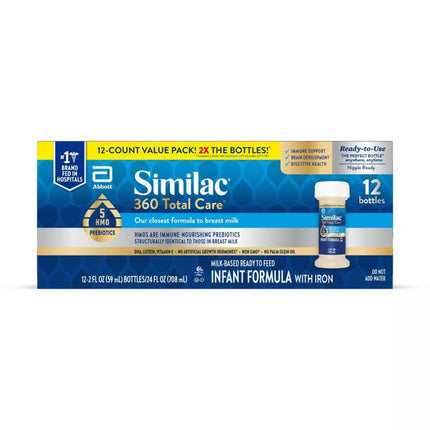 Infant Formula Similac 360 Total Care Bottle Liquid Iron CS/48