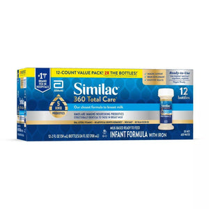 Infant Formula Similac 360 Total Care Bottle Liquid Iron CS/48 68136-1