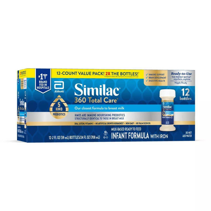 Infant Formula Similac 360 Total Care Bottle Liquid Iron CS/48 68136-1
