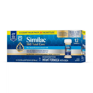Infant Formula Similac 360 Total Care Bottle Liquid Iron CS/48 68136-1