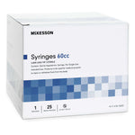 McKesson 60 mL Syringe Luer Lock Tip, Sterile, Disposable, Clear Barrel, Precise Dosing | SurgiMac Dental Supply
