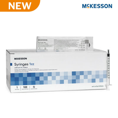 General Purpose Syringe McKesson 1 mL Luer Slip Tip Without Safety