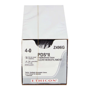 PDS™ II Polydioxanone PS-2 3/8 Circle Precision Reverse Cutting Needle Size 4-0 Monofilament | SurgiMac Dental Supply