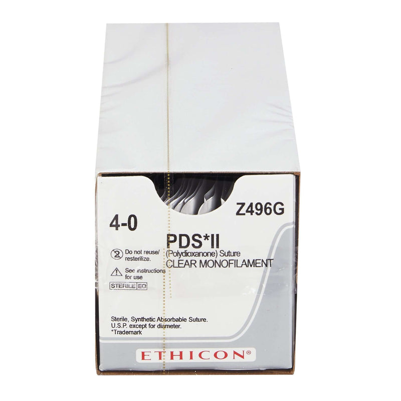 PDS™ II Polydioxanone PS-2 3/8 Circle Precision Reverse Cutting Needle Size 4-0 Monofilament | SurgiMac Dental Supply