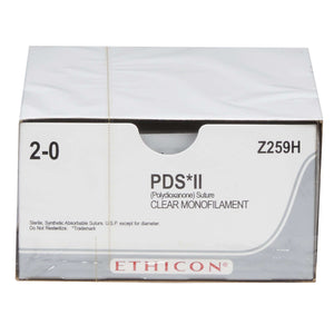 PDS™ II Polydioxanone CT-1 1/2 Circle Taper Point Needle Size 2-0 Monofilament | SurgiMac Dental Supply